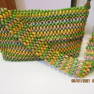 Pastel Beaded Shoulder Bag - NEW